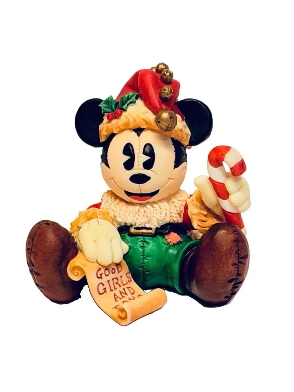 Mickey as Rag Doll Santa Disney Enesco 3.5